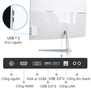 All in One computer 24/22 inches, Intel Core i7 high-performance processor, keyboard and mouse included,with Win11/MS