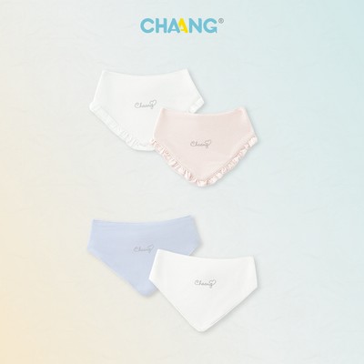 [CHAANG 0-6M] Set 2 chiếc yếm tam giác Tulip cho bé sơ sinh