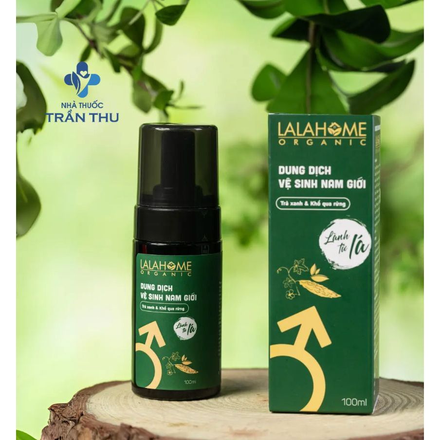 Dung dịch vệ sinh nam giới LalaHome Organic từ trà xanh & khổ qua rừng – Tạo bọt