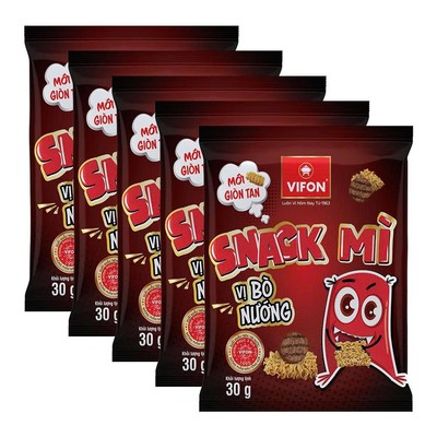 [Quà Tặng] 5 Gói Snack Vị Bò Nướng VIFON