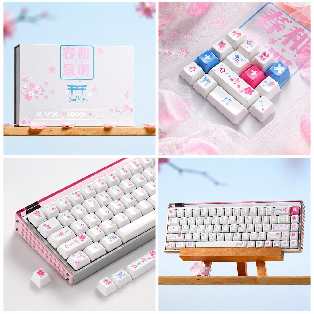 Ceramic Keycap 120 Nút Full Set – Keycap Sứ Cao Cấp thích hợp nhiều mẫu phím