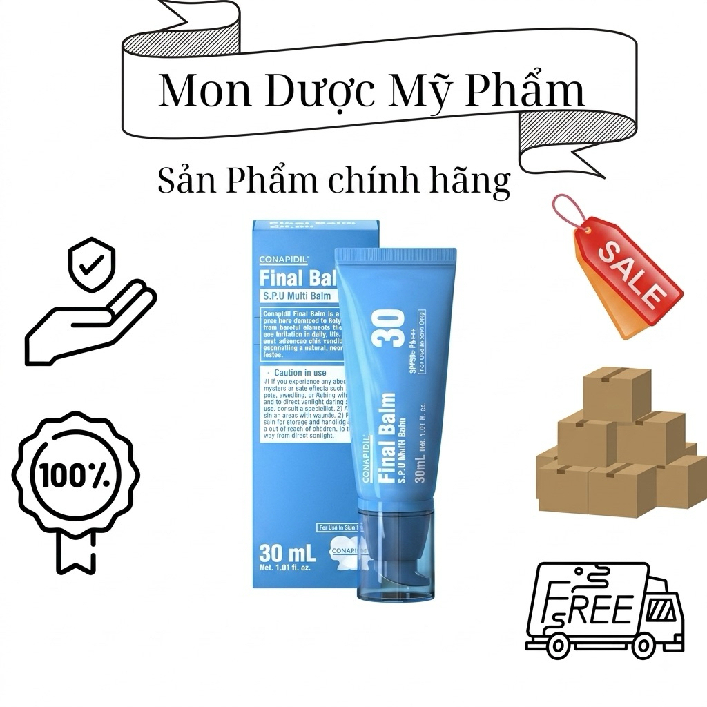 Final Balm 30 SPF 50+ PA+++ - 30ml - Kem Chống Nằng Đa Năng Bảo Vệ Phục Hồi