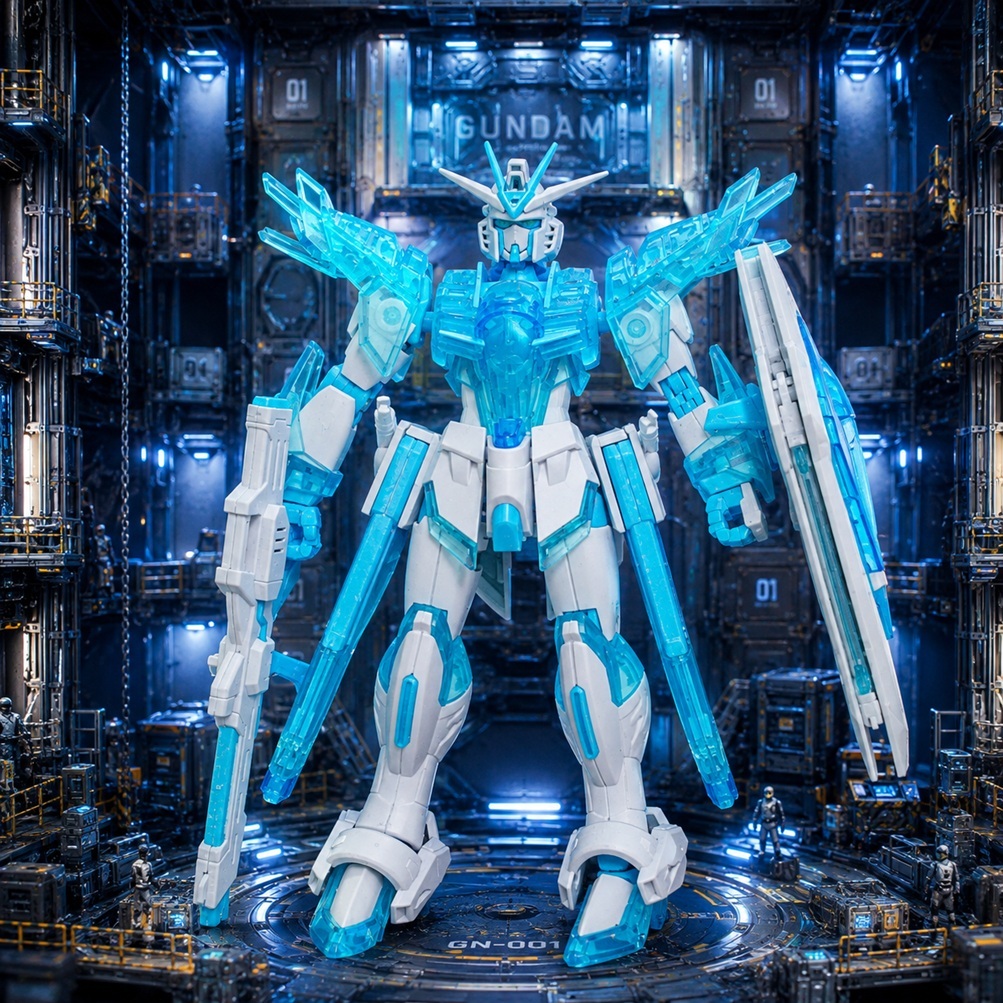Mô hình Gundam lắp sẵn Ice Blue Rising Freedom Gundam dạng bootleg 1962 nf2 1