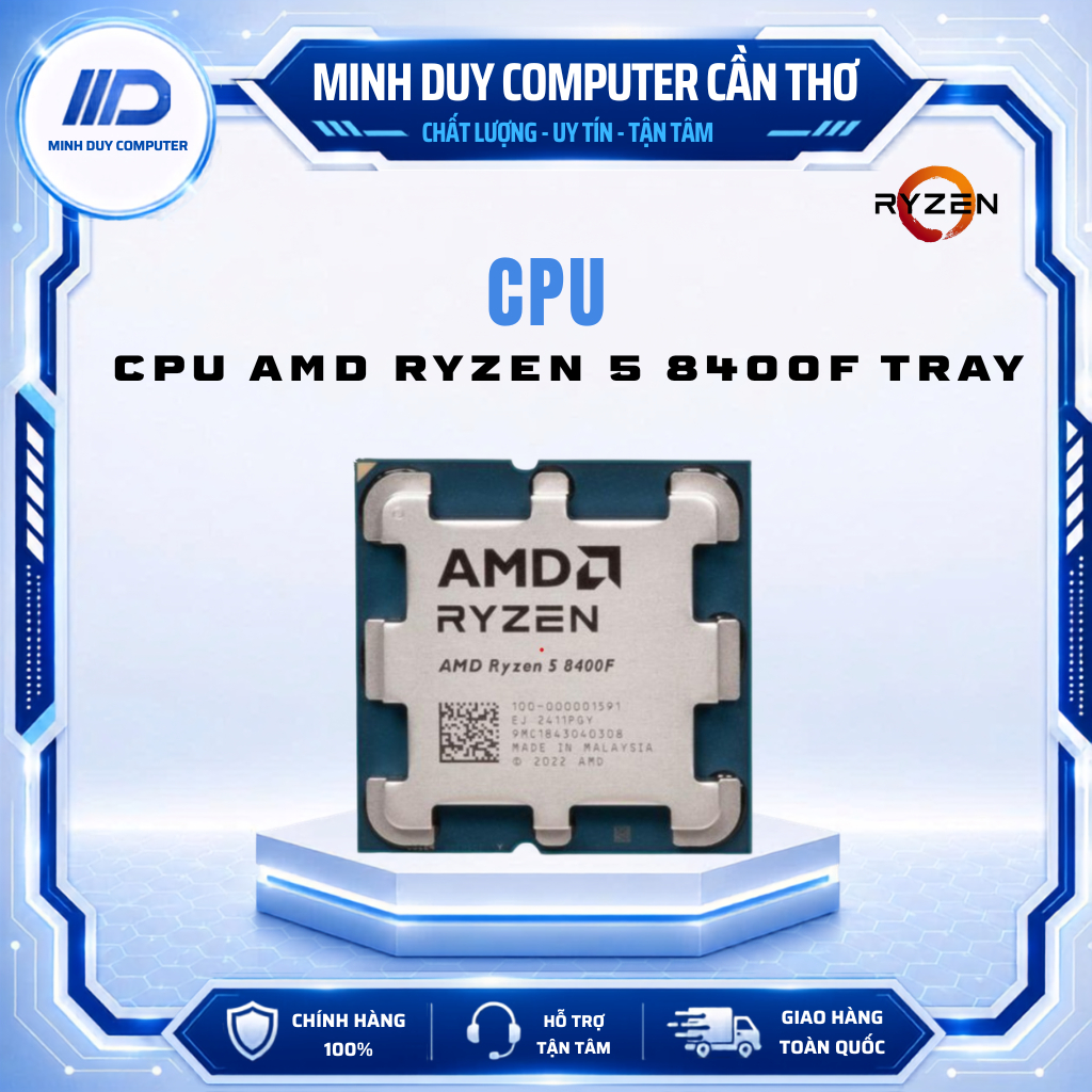 CPU AMD RYZEN 5 8400F TRAY - CHÍNH HÃNG - BẢO HÀNH 36 THÁNG