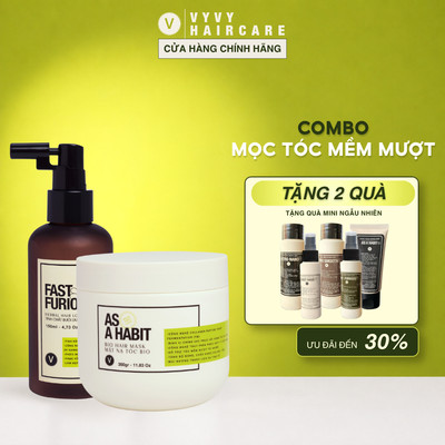 Bộ sản phẩm xịt mọc tóc Redensyl + kem ủ phục hồi cho tóc nhanh dài vyvyhaircare V 500ml