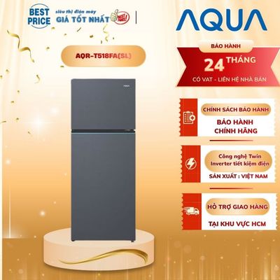 AQR-T518FA(SL) Tủ lạnh Aqua 455 lít  Inverter, H-DEO Fresh, Magic Zone, mặt thép xám AQR-T518FA(SL)