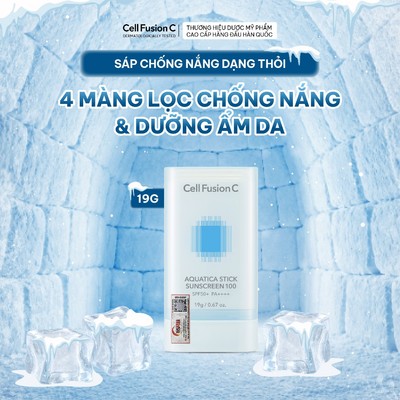 Sáp Chống Nắng Cấp Ẩm, Dịu Da Cell Fusion C Aquatica Stick Sunscreen 100 SPF 50+ PA++++