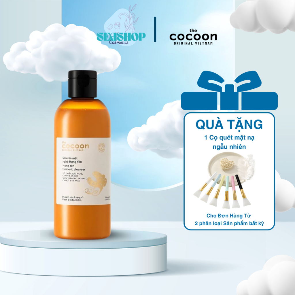 [Seashop] Sữa rửa mặt nghệ Hưng Yên Cocoon 310ml - Giúp da sạch mịn và rạng rỡ