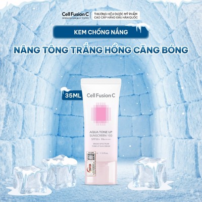 [SHOPEE XỬ LÝ] Kem Chống Nắng Nâng Tone Cấp Ẩm Cell Fusion C Aqua Tone Up Sunscreen 100 SPF 50+ PA++++