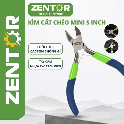 Kìm cắt mini kỹ thuật 5 inch ZENTOR - Kìm cắt chéo Cắt dây điện, cắt nhựa và linh kiện chuyên dụng