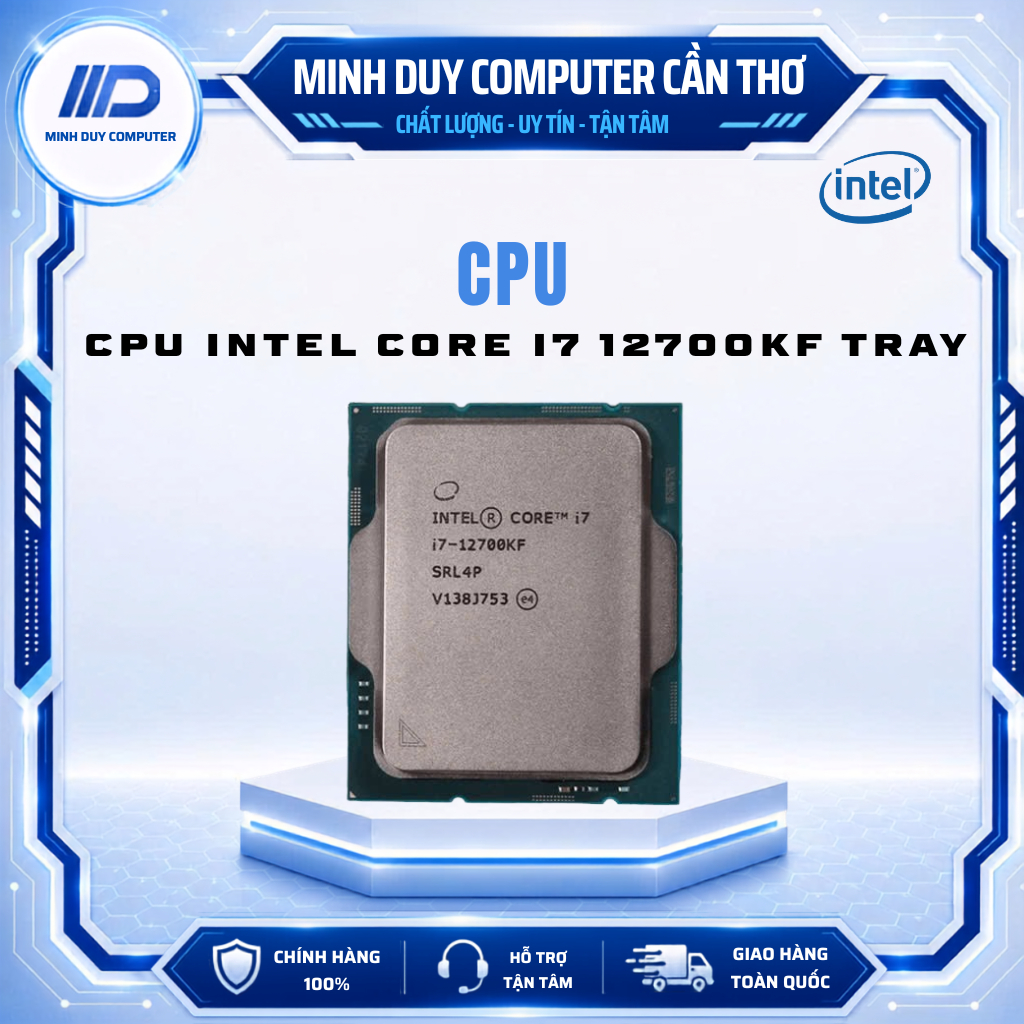 CPU INTEL CORE I7 12700KF TRAY - CHÍNH HÃNG - BẢO HÀNH 36 THÁNG