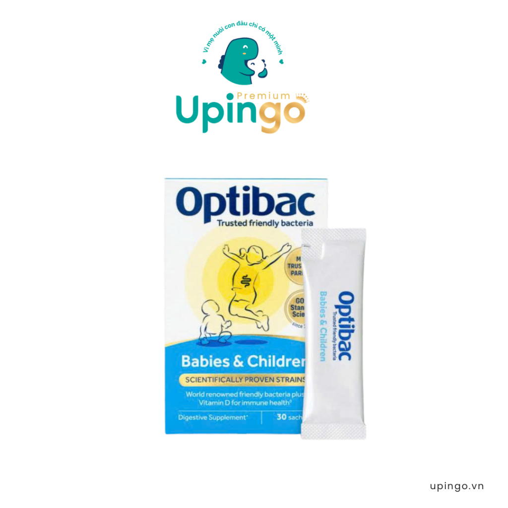 Men Vi Sinh Optibac Babies & Children 30 Gói – Hỗ Trợ Tiêu Hóa, Tăng Đề Kháng Cho Bé