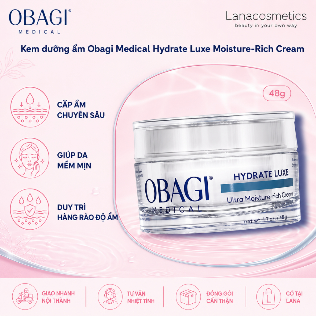 Kem dưỡng ẩm OBagi Medical Hydrate Luxe Moisture-Rich Cream 48g