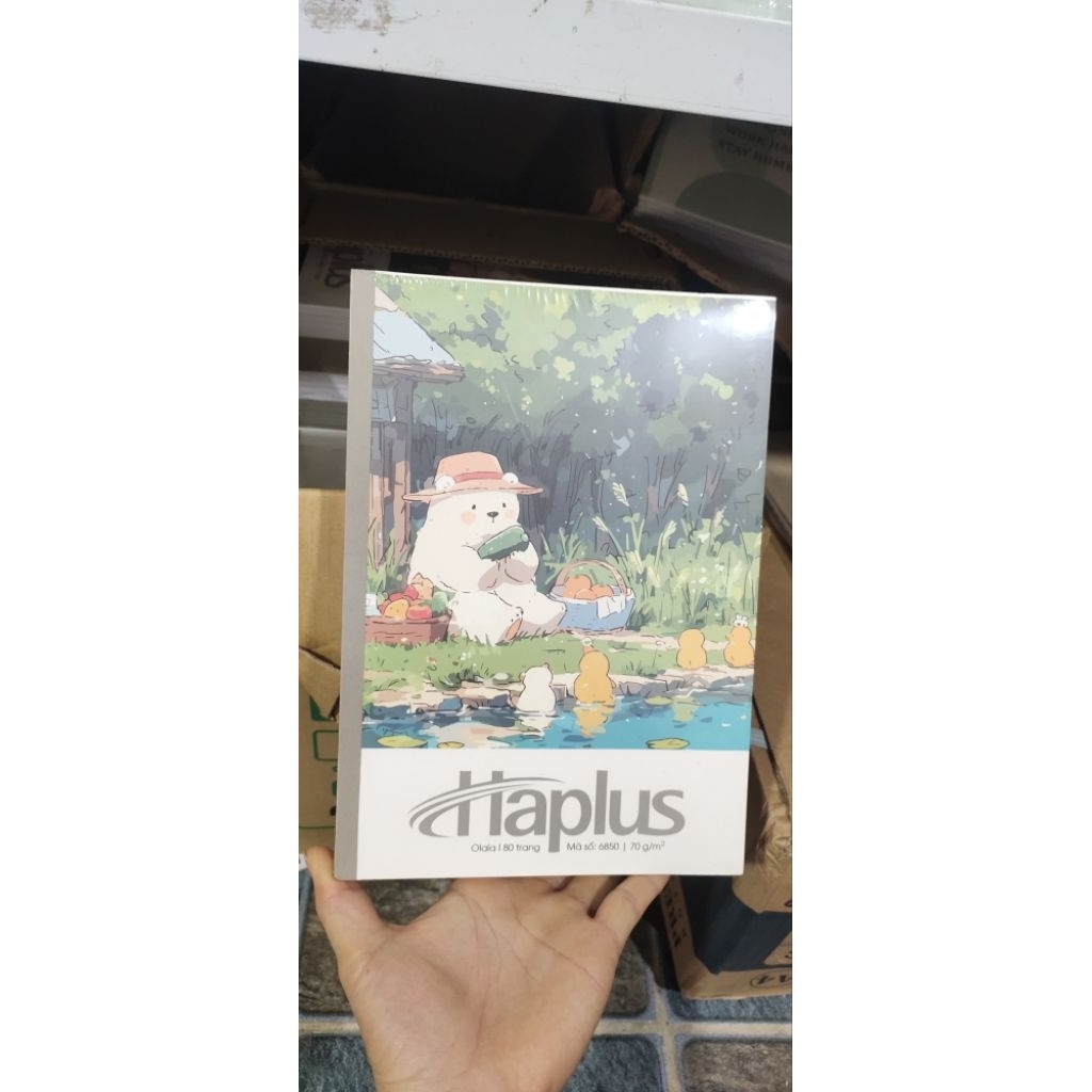 Lốc 10 VỞ HAPLUS DÁN GÁY – GIẤY ĐỊNH LƯỢNG 80GSM – 80/120/200 TRANG