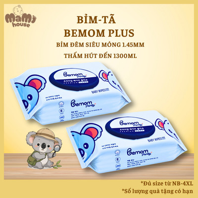 Khăn Giấy Ướt Bemom Hàn Quốc Cao Cấp Kháng Khuẩn, Bổ Sung Vitamin E An Toàn Bảo Vệ Da