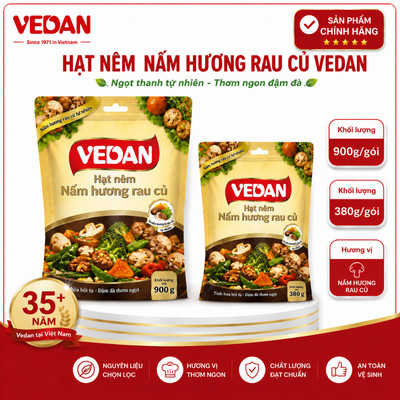 Hạt Nêm Nấm Hương Rau Củ VEDAN - Đậm Đà Hương Vị Nấm