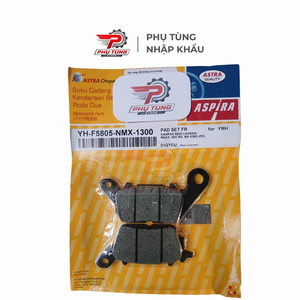 Bố thắng đĩa trước Aspira mã YH-F5805-NMX-1300 cho Yamaha Exciter 150, Sirius FI