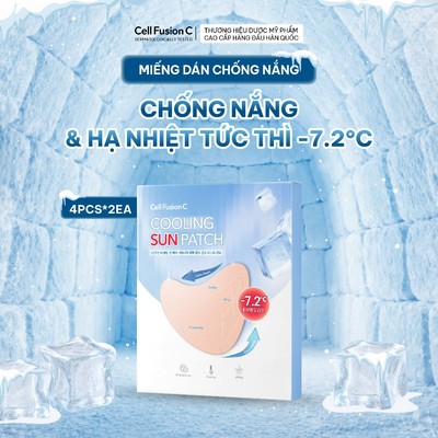 Miếng Dán Chống Nắng Hạ Nhiệt Dịu Da Cell Fusion C Cooling Sun Patch 4 Cặp