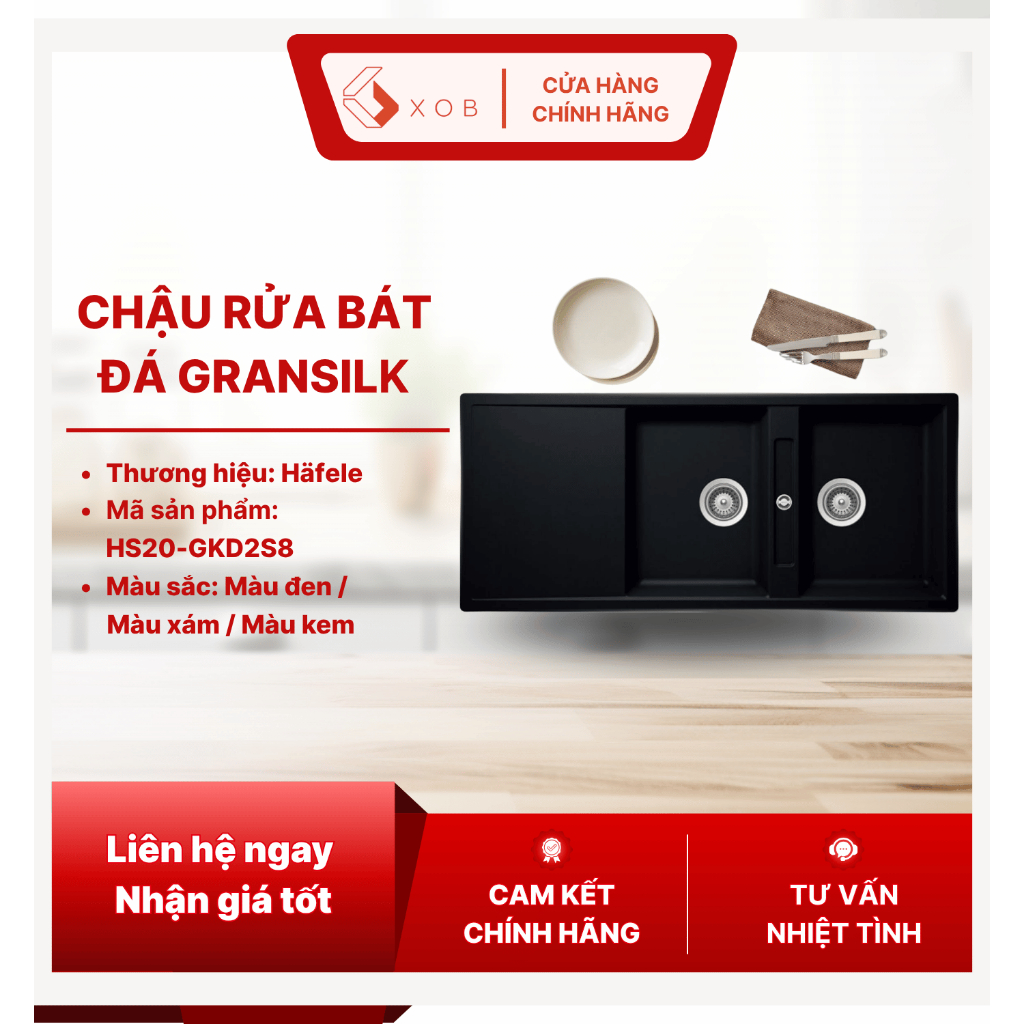 Chậu Đá Häfele HS20-GKD2S80