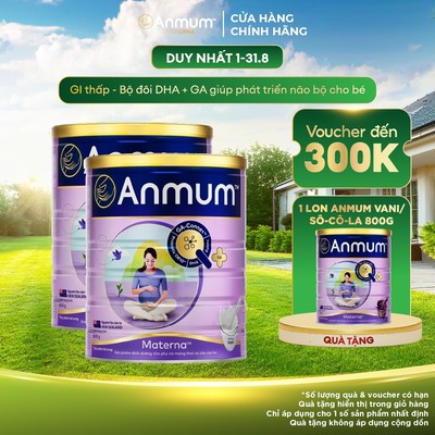 Combo 2 Sữa Bầu Anmum Materna Hương Vanilla (800g/lon)