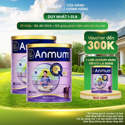Combo 2 Sữa Bầu Anmum Materna Hương Sôcôla (800g/lon)