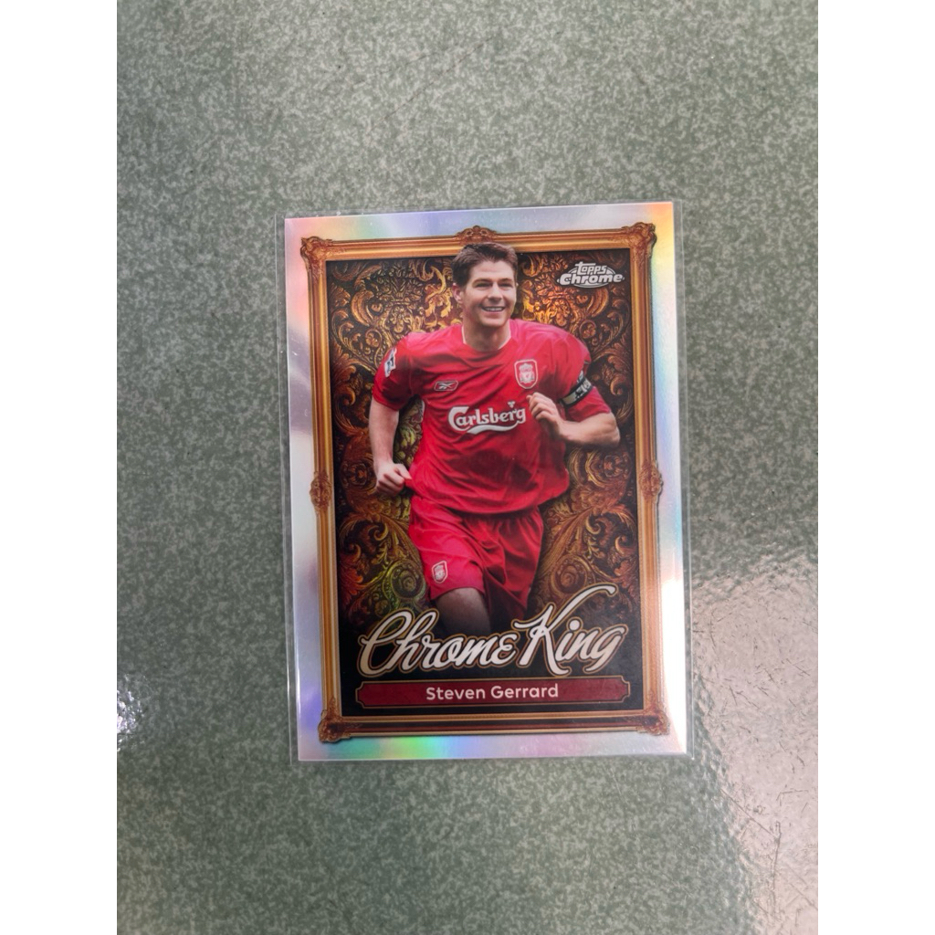 Thẻ cầu thủ Steven Gerrard - Chrome King - Topps Chrome Premier League - Liverpool