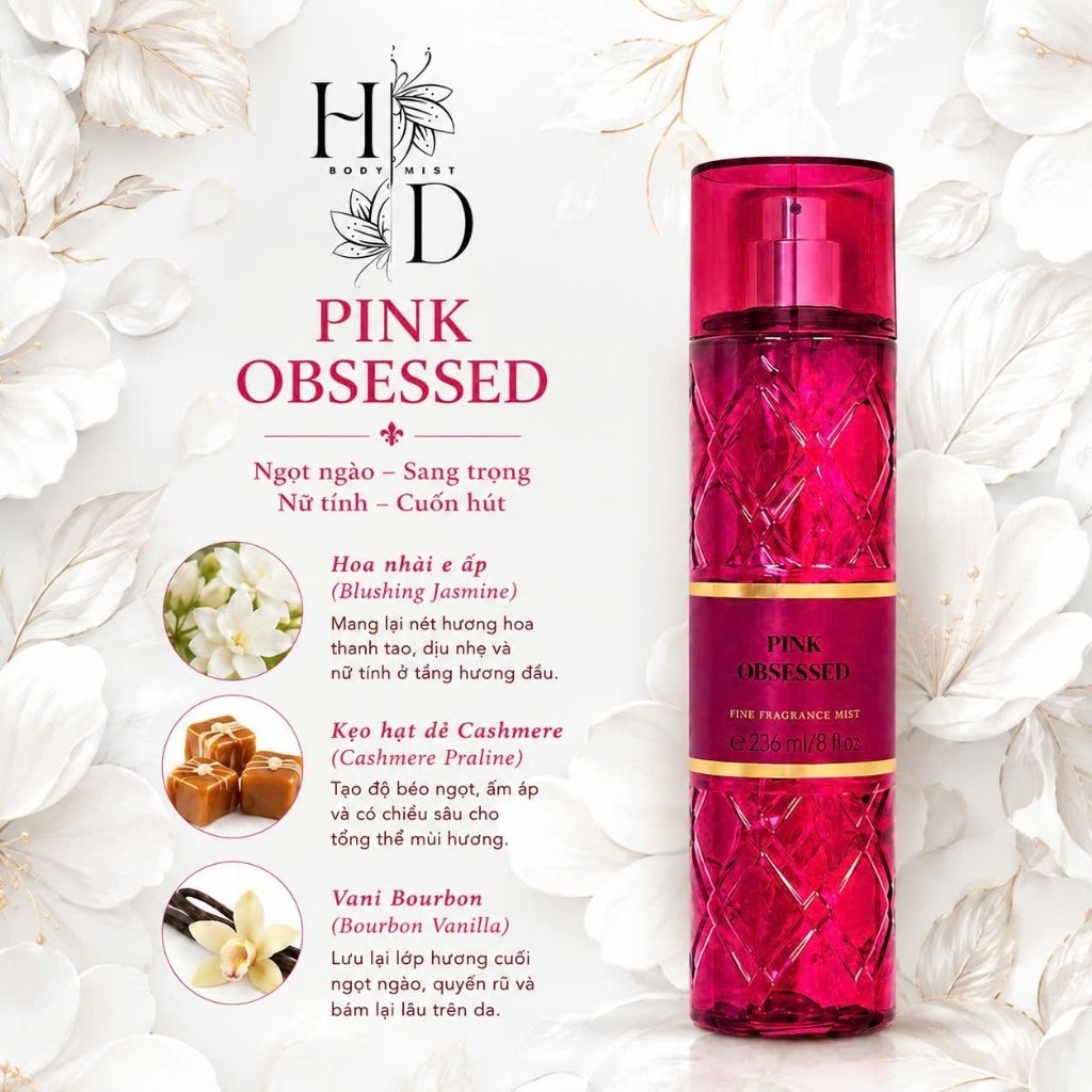 TESTER PINK OBSESSED - XỊT THƠM BODY MIST
