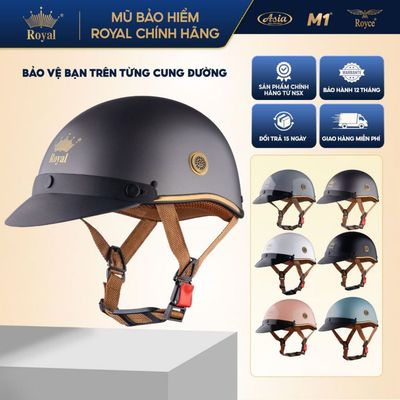 [Nhà Sản Xuất] Mũ Bảo Hiểm 1/2 Royal M29 Lưỡi Trai Nam Nữ Đi Xe Máy Chính Hãng, Bảo Hành 12 Tháng