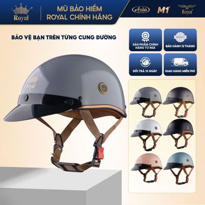 [Deal Độc Quyền] Mũ Bảo Hiểm 1/2 Royal M29 Lưỡi Trai Nam Nữ Đi Xe Máy Chính Hãng NSX, Đạt Chuẩn