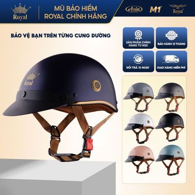 Mũ Bảo Hiểm Nửa Đầu Royal M29 Lưỡi Trai Nam Nữ Đi Xe Máy Chính Hãng Nhà Sản Xuất, Bảo Hành 12 Tháng