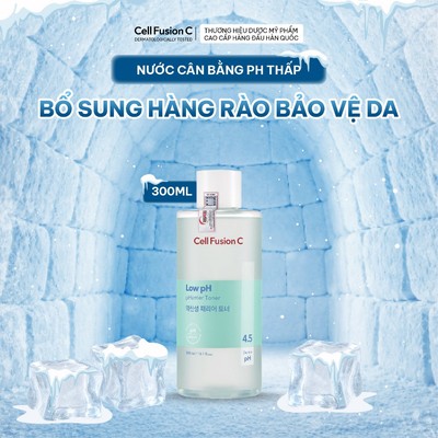 Toner Cân Bằng Cấp Ẩm Tăng Cường Hàng Rào Bảo Vệ Da Cell Fusion C Low pH Pharrier Toner 300ml