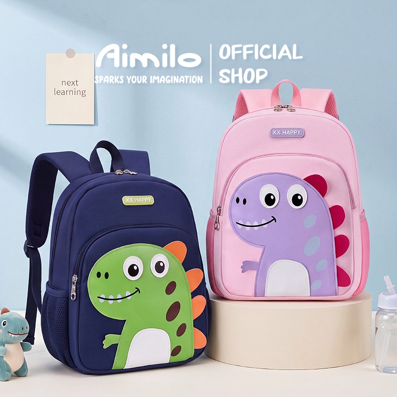 Aimilo Balo khủng long ZM Baby Cho Bé Trai Bé Gái Mầm Non Mẫu Giáo 2-5 tuổi chất liệu đẹp