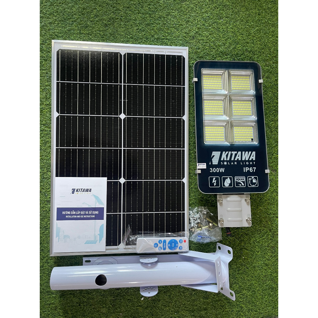 Đèn Đường Năng Lượng Mặt Trời KITAWA 300W BC1300