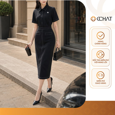Set Đồ Nữ 𝐂𝐂𝐇𝐀𝐓 Dáng Suông Diễu Chỉ Poesia Chất Liệu Mango Cao Cấp 15BNE2014ST