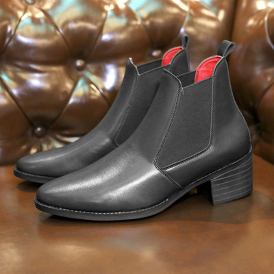 Giày western boots thời trang INICHI G1338 đế cao 7m cổ thun