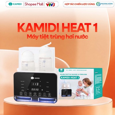 Máy Hâm Sữa Tiệt Trùng Bình Sữa Điện Đôi Kamidi Heat 1 Tích Hợp 4 Chức Năng