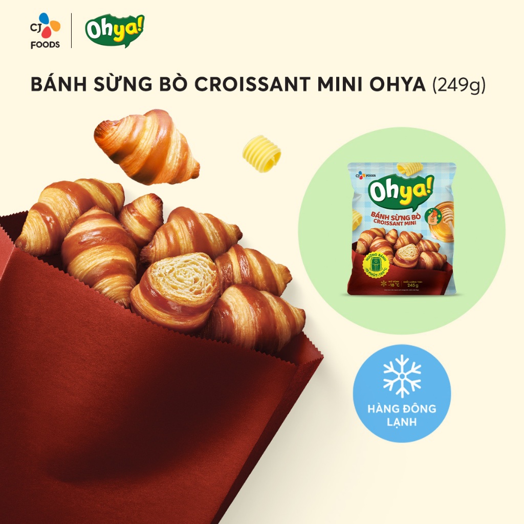 [Hỏa Tốc] BÁNH Ohya SỪNG BÒ CROISSANT MINI 245G/ BÁNH Ohya SỪNG BÒ CROISSANT 250G