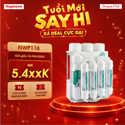 Máy lọc nước RO Hydrogen để gầm Nagakawa NWP116 11 lõi RO Hàn Quốc 110GPD 22L/h Hydrogen Bảo hành 42 tháng