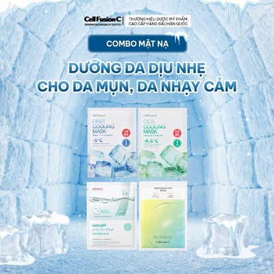 [MIX 4 LOẠI] Mặt Nạ Làm Hạ Nhiệt, Giảm Mụn, Làm Sáng, Cân Bằng pH | Dưỡng Da Dịu Nhẹ Cho Da Mụn, Da Nhạy Cảm