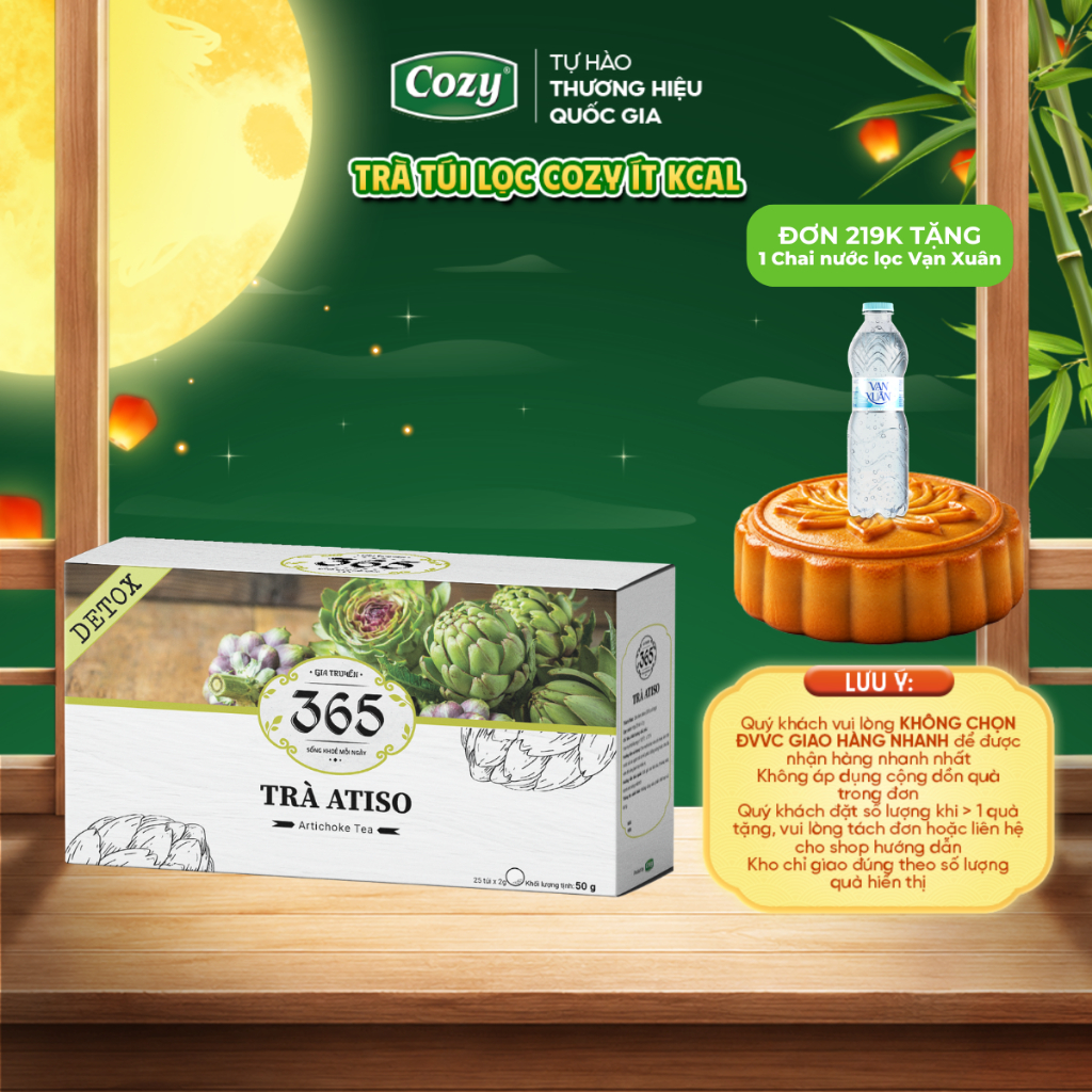 Trà Atiso Túi Lọc - Trà Thảo Mộc 365 Thanh Nhiệt Mát Gan, Hỗ Trợ Giải Độc