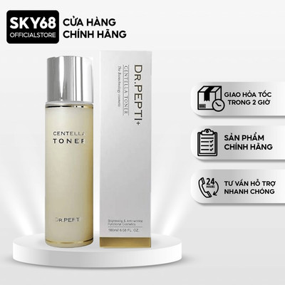 Nước Hoa Hồng Se Khít Lỗ Chân Lông, Phục Hồi Tế Bào Da Dr.Pepti Centella Toner 180ml