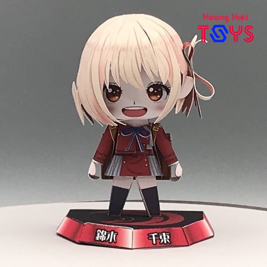Mô hình giấy anime Chibi Nishikigi Chisato [Lycoris Recoil/Lycoris Recoil: Quán cà phê bất ổn]