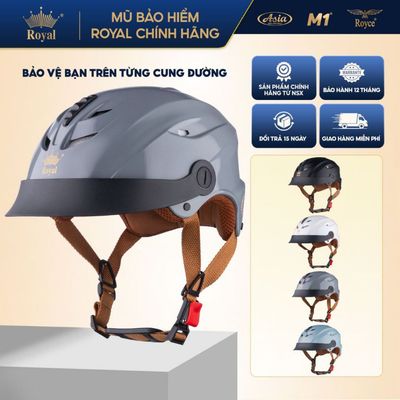 [Mẫu Mới] Mũ Bảo Hiểm Nửa Đầu Royal M298 Lưỡi Trai Chính Hãng, Nam Nữ Đi Xe Máy, BH 12T tại NSX