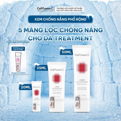 Kem Chống Nắng Phổ Rộng Cho Da Treatment Cell Fusion C Laser UV Sunscreen SPF50+ PA++++