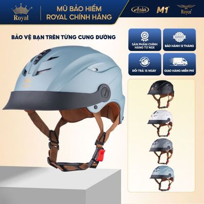 [Nhà Sản Xuất] Mũ Bảo Hiểm Nửa Đầu Royal M298 Lưỡi Trai Chính Hãng, Size L & XL, Nam Nữ Đi Xe Máy
