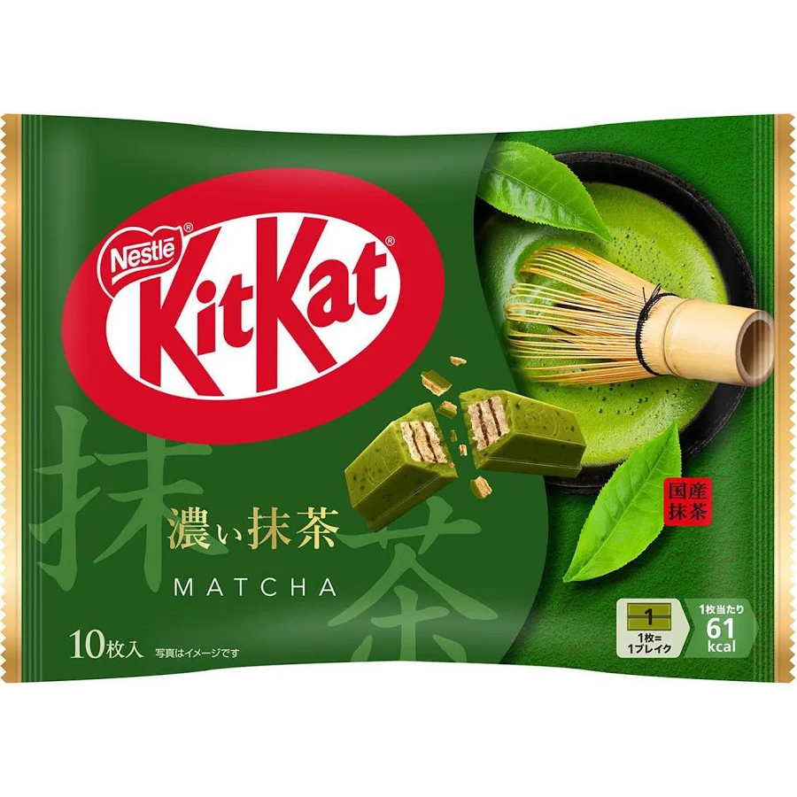 Bánh Socola KitKat Vị Trà Xanh Matcha Đậm Đà Nestle 10 Thanh - Bánh KitKat Nhật Bản Chính Hãng