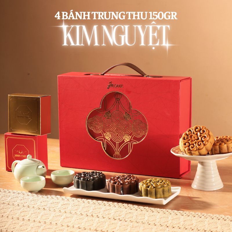 Hộp Bánh Trung Thu Truyền Thống NGUYỆT AN YÊN (4 bánh 150gr)