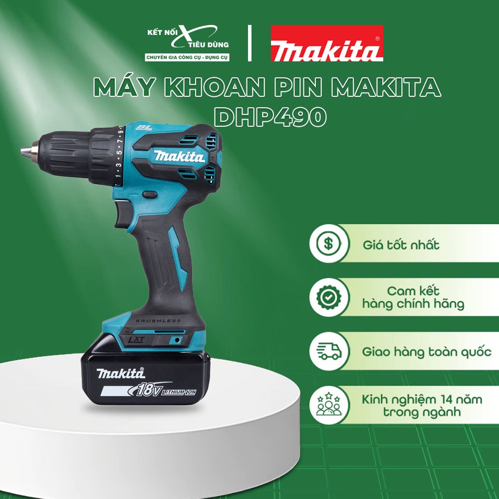 Máy khoan động lực dùng pin 18V Makita DHP490Z | Kết Nối Tiêu Dùng
