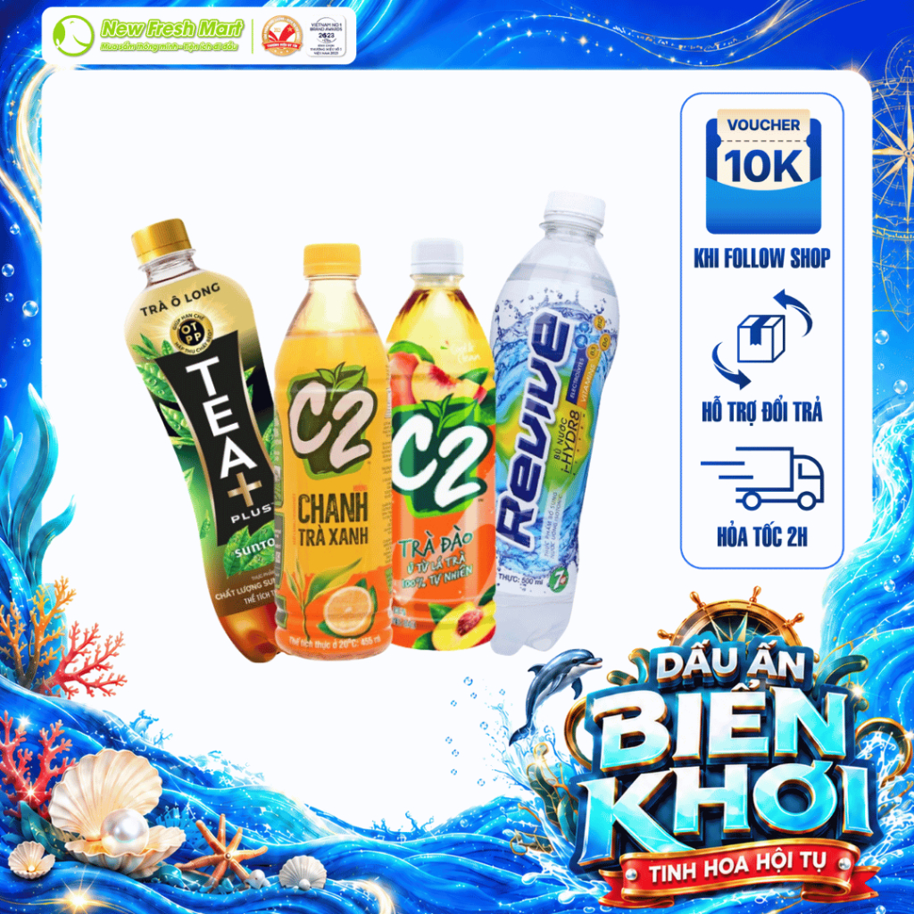 [QUÀ TẶNG] TRÀ Ô LONG TEA PLUS, C2 VỊ ĐÀO, C2 TRÀ XANH HƯƠNG CHANH, REVIVE MUỐI KHOÁNG