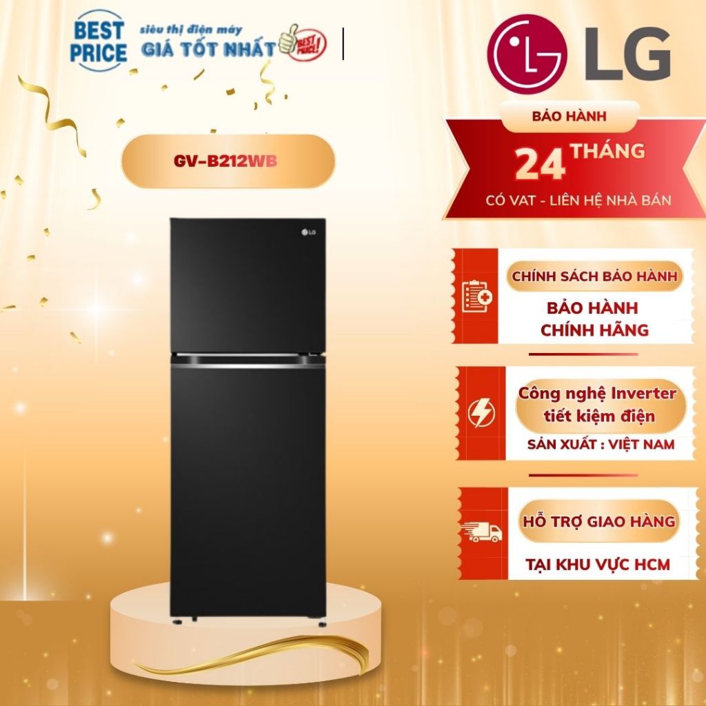 Tủ lạnh LG 217 LÍT GV-B212WB Inverter